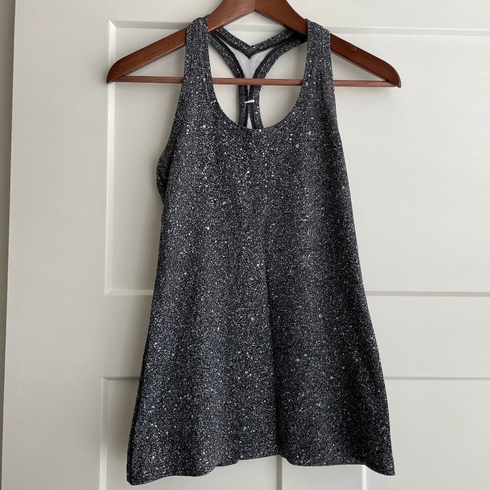 Lululemon Cool Racerback Tank Top - Black and White - Women's 6